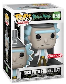 Figurine Funko Pop Rick et Morty #959 Rick avec chapeau entonnoir