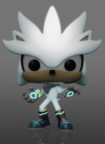 Figurine Funko Pop Sonic le Hérisson #633 Silver - Glow In the Dark