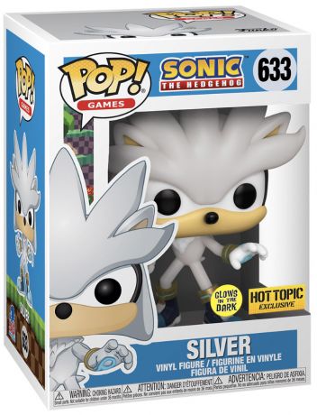 Figurine Funko Pop Sonic le Hérisson #633 Silver - Glow In the Dark