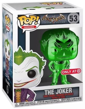 Figurine Funko Pop Batman Arkham Asylum #53 Le Joker Chrome vert