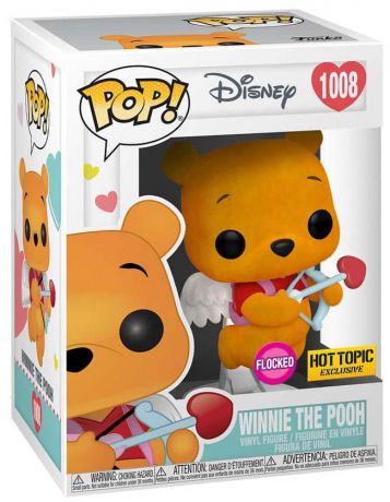 Figurine Pop Winnie l'Ourson [Disney] #1008 pas cher : Saint Valentin  Winnie l'Ourson - Flocked