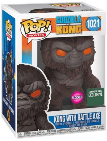 Figurine Funko Pop Godzilla vs Kong #1021 Kong avec Axe - Flocked