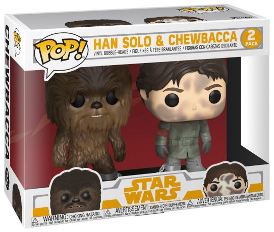 Figurine Funko Pop Solo : A Star Wars Story #00 Han Solo & Chewbacca - 2 Pack