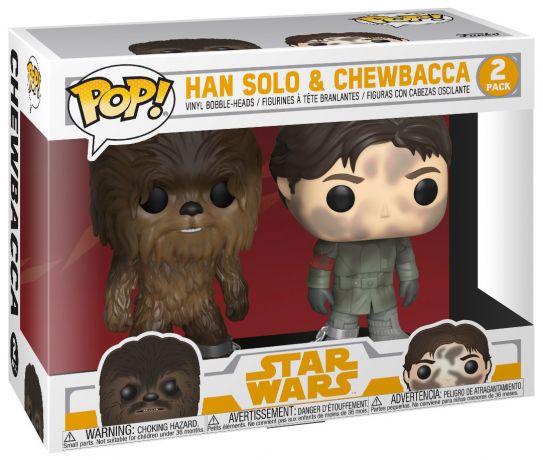 Figurine Funko Pop Solo : A Star Wars Story Han Solo & Chewbacca - 2 Pack