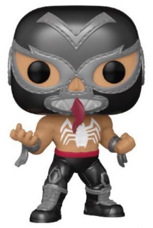 Figurine Funko Pop Marvel Lucha Libre #707 El Venenoide - Métallique 