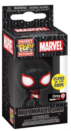 Figurine Funko Pop Marvel Comics Miles Morales Gamer - Glow in the Dark