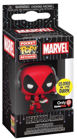 Figurine Funko Pop Marvel Comics Deadpool Gamer - Glow in the Dark