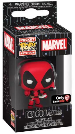 Figurine Funko Pop Marvel Comics Deadpool Gamer - Porte clés