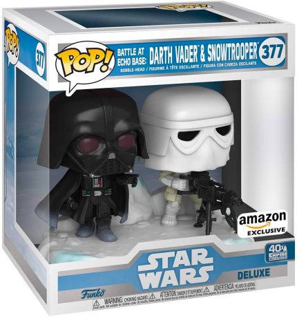 Figurine Funko Pop Star Wars 5 : L'Empire Contre-Attaque #377 Dark Vador et Snowtrooper