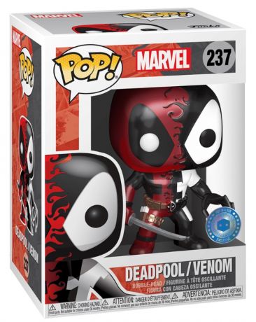 Figurine Funko Pop Marvel Comics #237 Deadpool Venom - Métallique