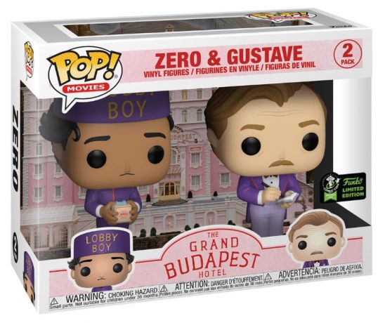 Figurine Funko Pop The Grand Budapest Hotel Zero et Gustave - Pack