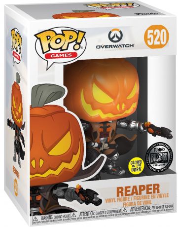 Figurine Funko Pop Overwatch #520 Reaper Pumpkin - Glow in the Dark