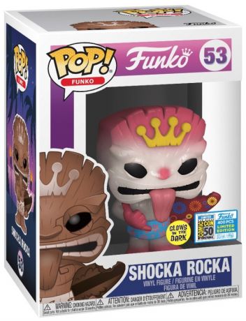 Figurine Funko Pop Fantastik Plastik #53 Shocka Rocka blanc - Glow in the Dark