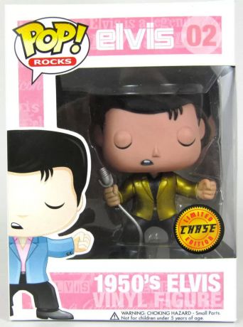 Figurine Funko Pop Elvis Presley #02 Elvis Presley 1950's - Métallique Or