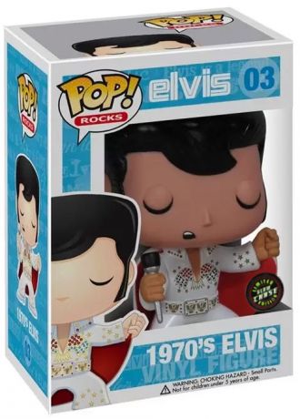 Figurine Funko Pop Elvis Presley #03 Elvis Presley 1970'S - Glow in the Dark [Chase]