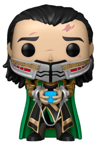 Figurine Funko Pop Avengers : Endgame [Marvel] #747 Loki tenant le Tesseract - Glow In The Dark