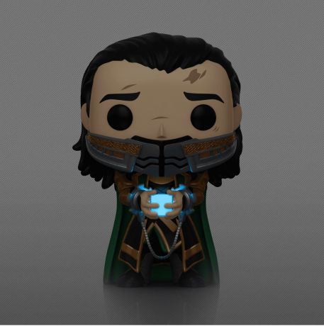 Figurine Funko Pop Avengers : Endgame [Marvel] #747 Loki tenant le Tesseract - Glow In The Dark