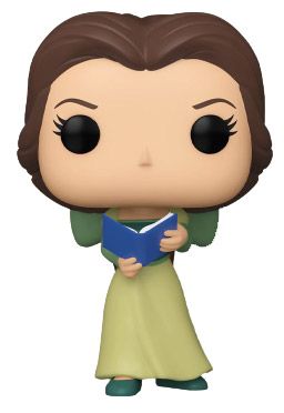Figurine Funko Pop La Belle et la Bête [Disney] #1010 Belle en robe verte avec un livre