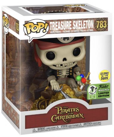 Figurine Funko Pop Pirates des Caraïbes [Disney] #783  Squelette de trésor - Glow In The Dark