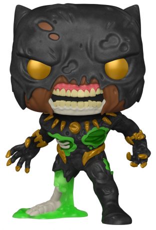 Figurine Funko Pop Marvel Zombies #699 Black Panther zombie - 25 cm