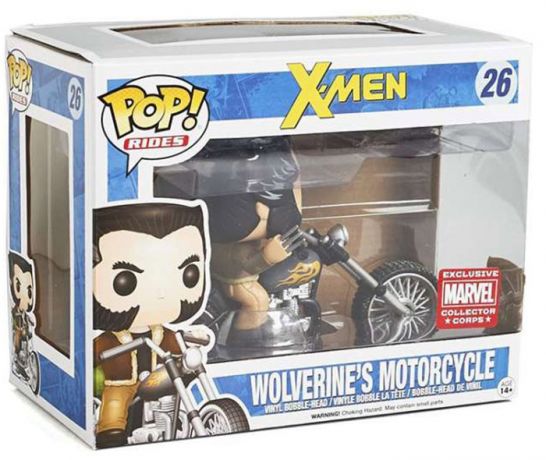 Figurine Funko Pop X-Men [Marvel] #26 Moto de Wolverine