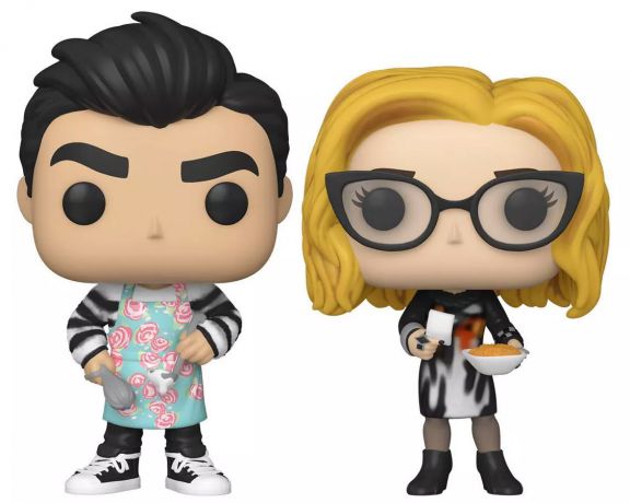 Figurine Funko Pop Bienvenue à Schitt's Creek Moira et David Cooking - 2 Pack