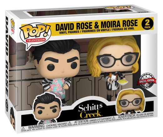 Figurine Funko Pop Bienvenue à Schitt's Creek Moira et David Cooking - 2 Pack