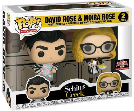 Figurine Funko Pop Bienvenue à Schitt's Creek Moira et David Cooking - 2 Pack