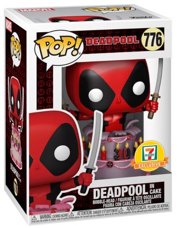 Figurine Funko Pop Deadpool [Marvel] #776 Deadpool dans le gâteau métalisé