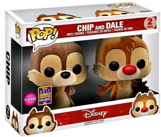 Figurine Funko Pop Tic et Tac [Disney] Tic et Tac Flocked - Pack