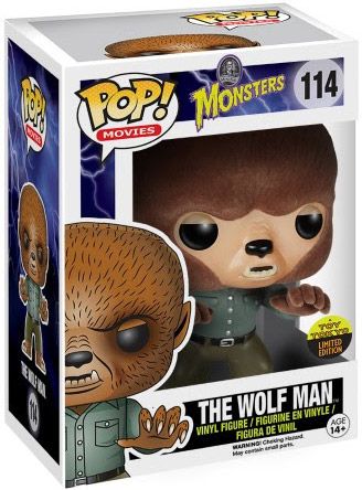 Figurine Funko Pop Universal Monsters #114 Le Loup-Garou - Flocked