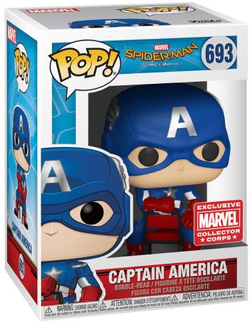 Figurine Funko Pop Spider-Man Homecoming [Marvel] #693 Captain America Spider-Man: Homecoming