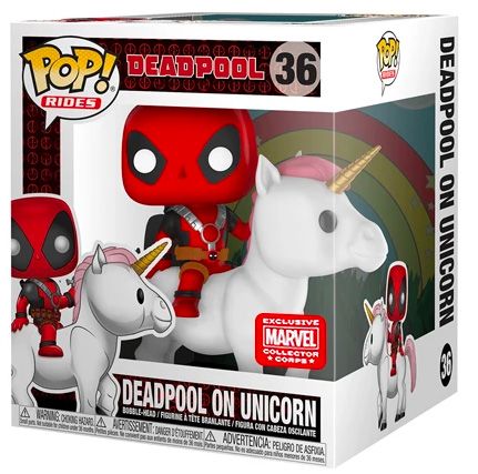 Figurine Funko Pop Deadpool [Marvel] #36 Deadpool sur licorne
