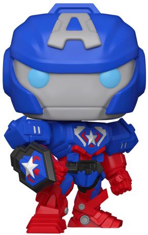 Figurine Funko Pop Marvel : Avengers Mech Strike #841 Captain America - 25 cm