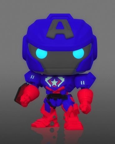 Figurine Funko Pop Marvel : Avengers Mech Strike #829 Captain America - Glow In The Dark