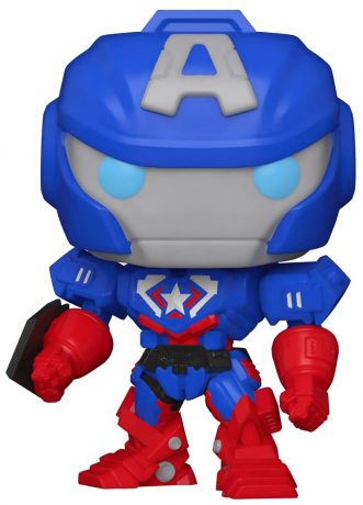 Figurine Funko Pop Marvel : Avengers Mech Strike #829 Captain America - Glow In The Dark