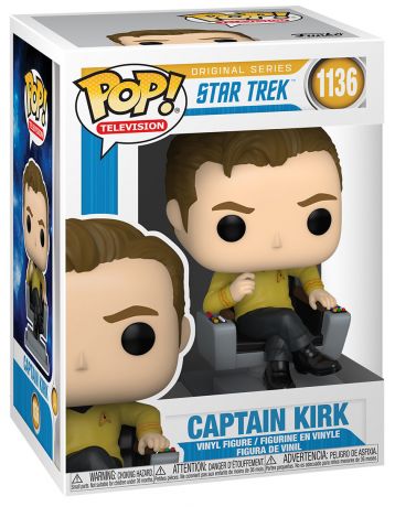 Figurine Funko Pop Star Trek #1136 Captain Kirk sur fauteuil 