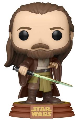 Figurine Funko Pop Star Wars 4 : Un nouvel espoir #422 Qui-Gon Jinn