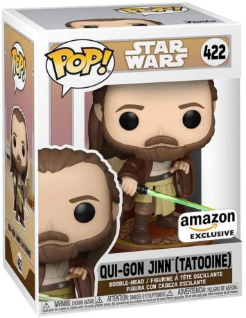 Figurine Funko Pop Star Wars 4 : Un nouvel espoir #422 Qui-Gon Jinn