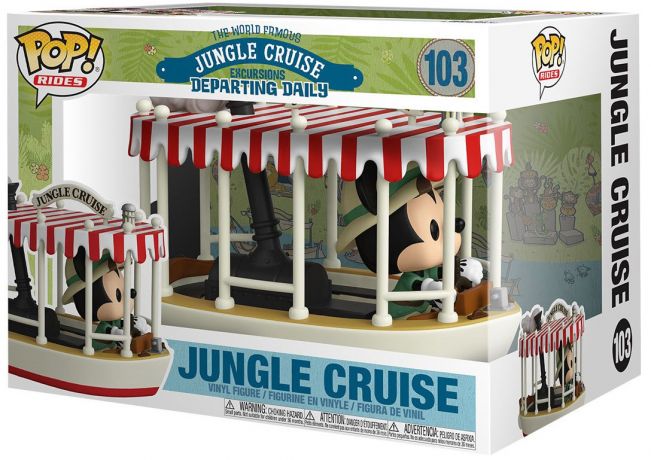 Figurine Funko Pop Mickey Mouse [Disney] #103 Jungle Cruise Skipper Mickey avec bateau 