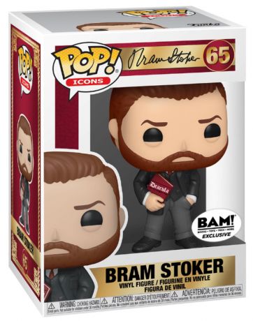 Figurine Funko Pop Célébrités #65 Bram Stoker avec livre