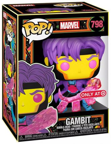 Figurine Funko Pop Marvel Comics #798 Gambit - Black Light