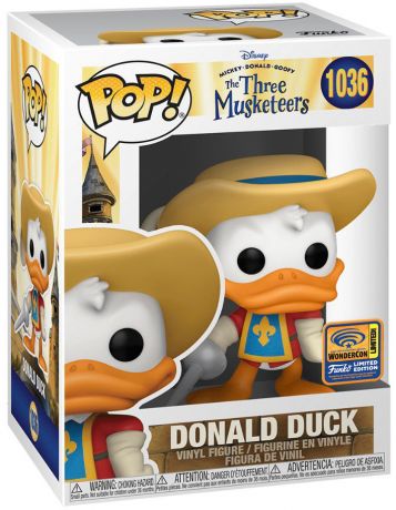 Figurine Funko Pop Mickey, Donald, Dingo : Les Trois Mousquetaires #1036 Donald Duck