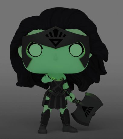 Figurine Funko Pop Wonder Woman 80 ans #393 Wonder Woman Black Lantern - Glow In The Dark