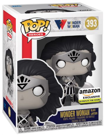 Figurine Funko Pop Wonder Woman 80 ans #393 Wonder Woman Black Lantern - Glow In The Dark
