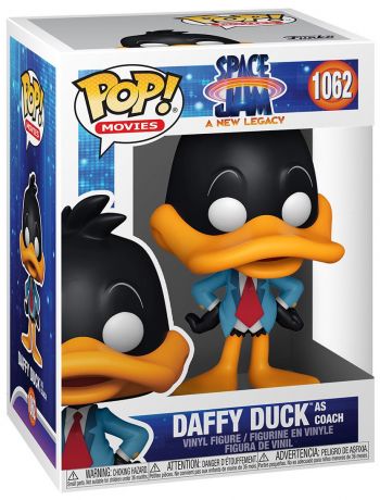 Figurine Funko Pop Space Jam : Nouvelle ère #1062 Daffy Duck en coach 