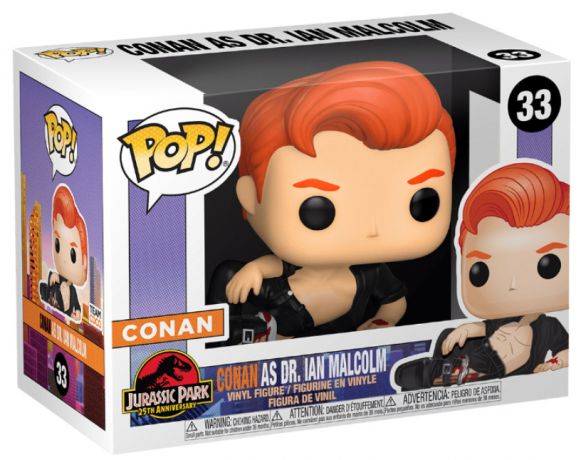 Figurine Funko Pop Conan O'Brien #33 Conan O'Brian en Dr. Ian Malcolm