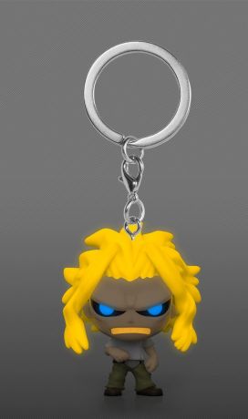 Figurine Funko Pop My Hero Academia All Might Affaibli Glow In The Darj k - Porte clés