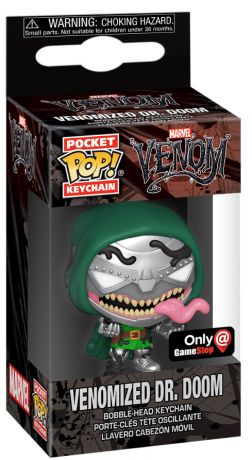 Figurine Funko Pop Venom [Marvel] Dr Doom vénomisé - Porte clés