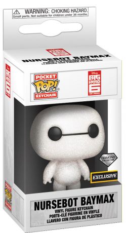 Figurine Funko Pop Les Nouveaux Héros [Disney] Nursebot Baymax Diamant - Porte clés